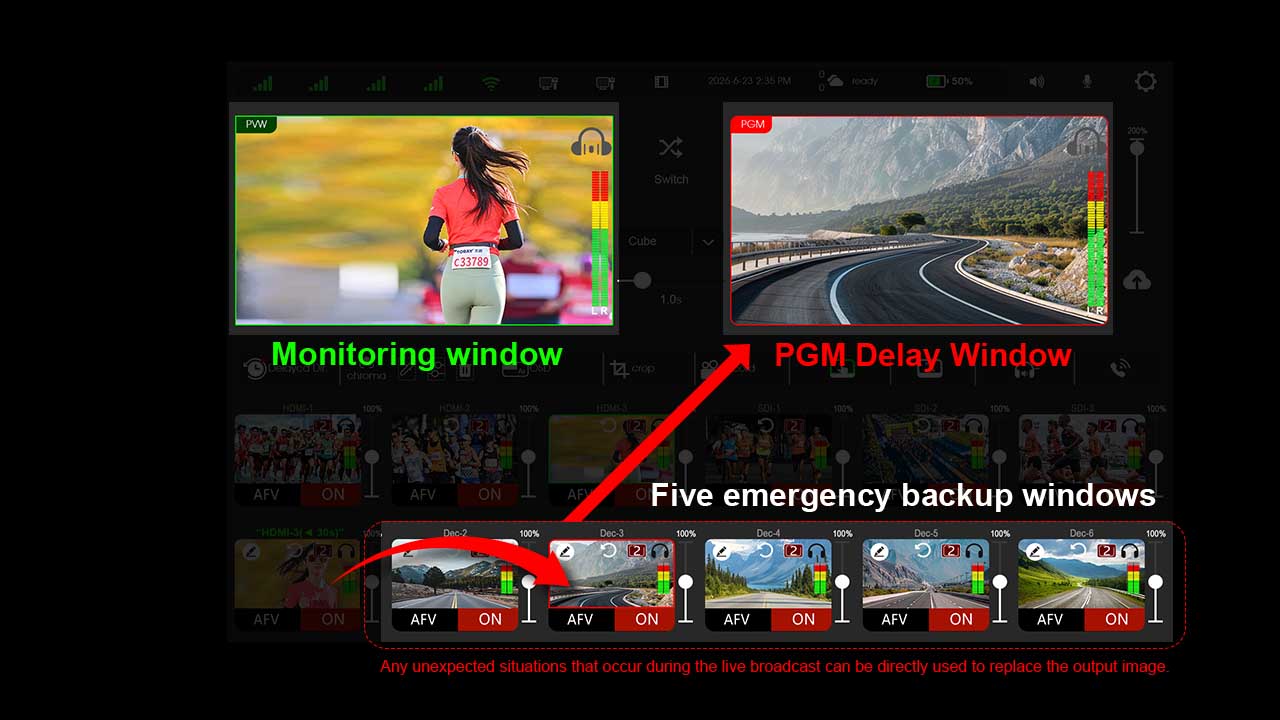 Connect the video signal properly